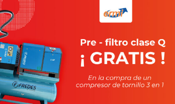 COMPRESOR DE TORNILLO 3en1 FREDES 5HP