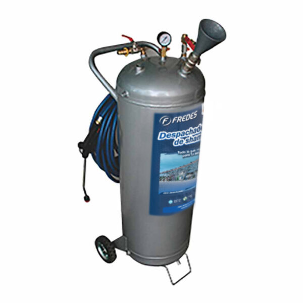 Tanque espumador con ruedas